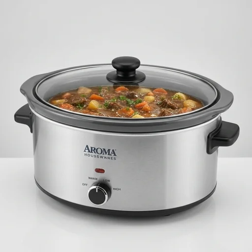 Aroma Housewares 8 Qt Slow Cooker thumbnail 2